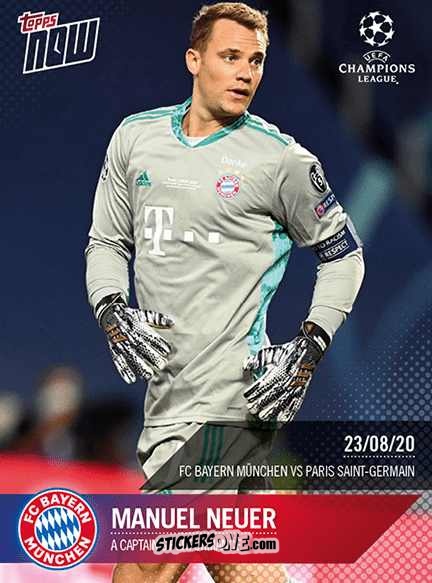 Figurina Manuel Neuer - Now Uefa Champions League 2019-2020 n. 82 - Topps