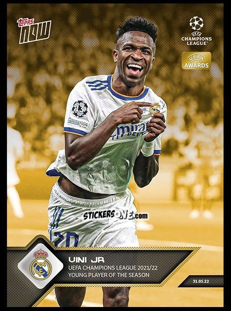 Sticker Vini Jr - Now UEFA Champions League 2022-2023 - Second Part
 n. 173g - Topps