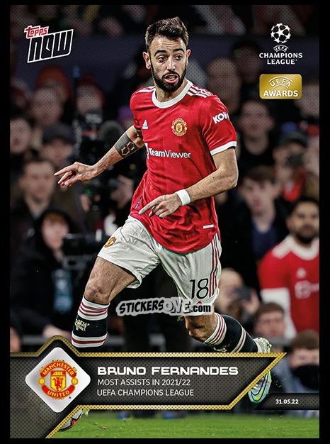 Sticker Bruno Fernandes - Now UEFA Champions League 2022-2023 - Second Part
 n. 170 - Topps