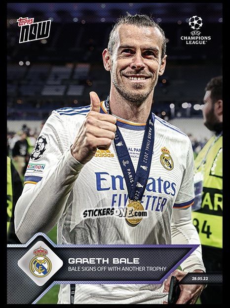 Sticker Gareth Bale - Now UEFA Champions League 2022-2023 - Second Part
 n. 165 - Topps