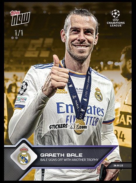 Sticker Gareth Bale - Now UEFA Champions League 2022-2023 - Second Part
 n. 165g - Topps