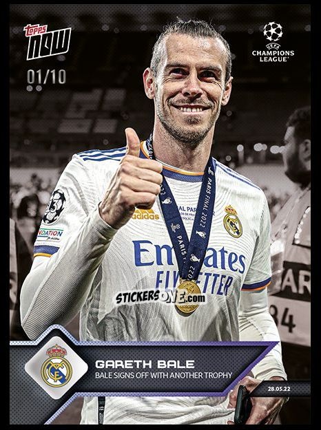 Sticker Gareth Bale - Now UEFA Champions League 2022-2023 - Second Part
 n. 165a - Topps