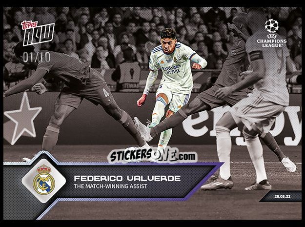 Sticker Federico Valverde - Now UEFA Champions League 2022-2023 - Second Part
 n. 164a - Topps