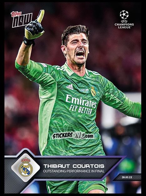 Sticker Thibaut Courtois - Now UEFA Champions League 2022-2023 - Second Part
 n. 159 - Topps