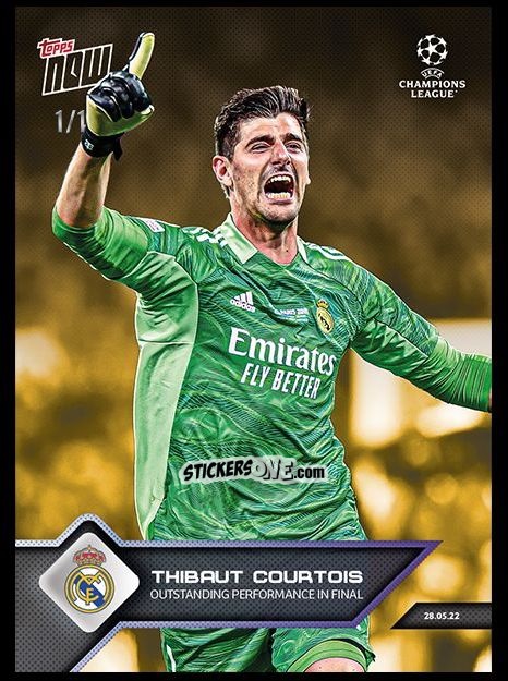 Sticker Thibaut Courtois - Now UEFA Champions League 2022-2023 - Second Part
 n. 159g - Topps