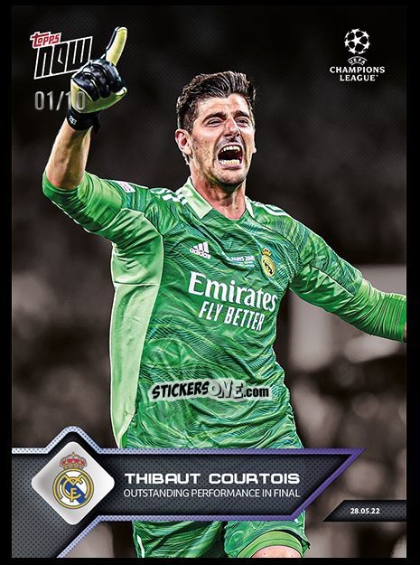 Sticker Thibaut Courtois - Now UEFA Champions League 2022-2023 - Second Part
 n. 159a - Topps