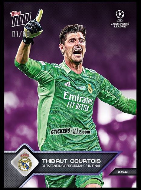 Sticker Thibaut Courtois - Now UEFA Champions League 2022-2023 - Second Part
 n. 159p - Topps