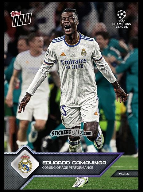 Sticker Eduardo Camavinga - Now UEFA Champions League 2022-2023 - Second Part
 n. 156 - Topps