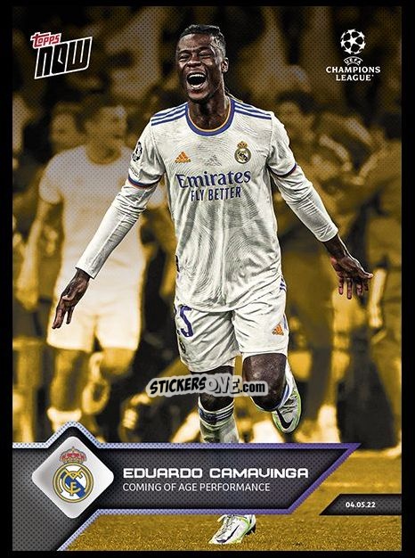 Sticker Eduardo Camavinga - Now UEFA Champions League 2022-2023 - Second Part
 n. 156g - Topps