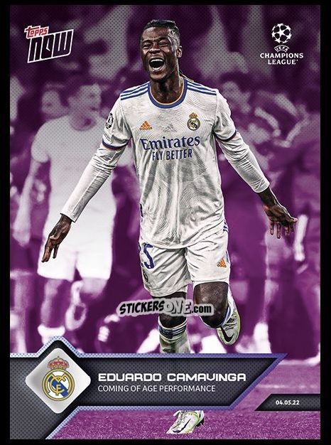Sticker Eduardo Camavinga - Now UEFA Champions League 2022-2023 - Second Part
 n. 156p - Topps