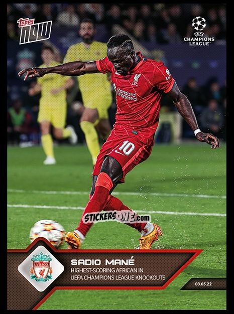 Sticker Sadio Mané - Now UEFA Champions League 2022-2023 - Second Part
 n. 152 - Topps