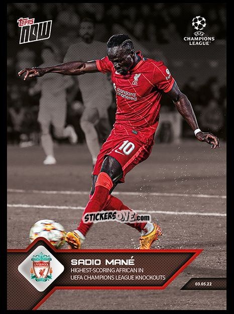 Sticker Sadio Mané - Now UEFA Champions League 2022-2023 - Second Part
 n. 152a - Topps