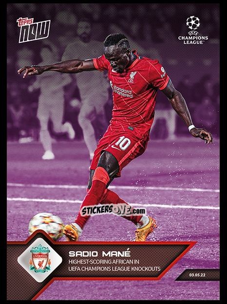Sticker Sadio Mané - Now UEFA Champions League 2022-2023 - Second Part
 n. 152p - Topps