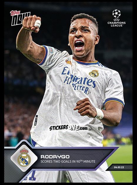 Sticker Rodrygo - Now UEFA Champions League 2022-2023 - Second Part
 n. 154 - Topps