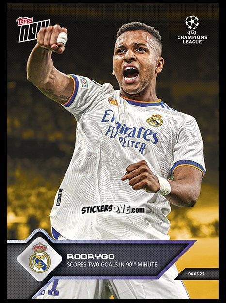 Sticker Rodrygo - Now UEFA Champions League 2022-2023 - Second Part
 n. 154g - Topps