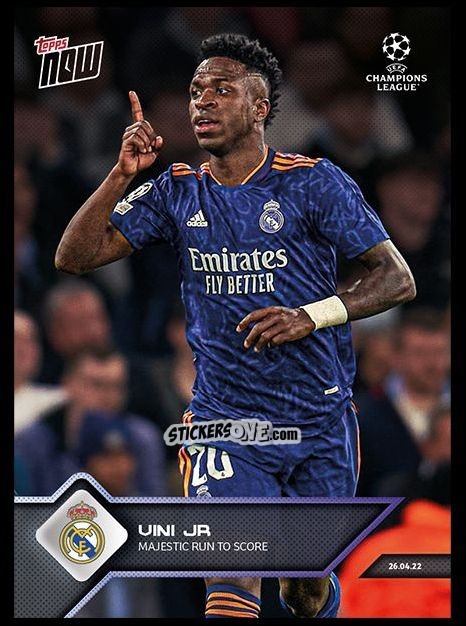 Sticker Vini Jr - Now UEFA Champions League 2022-2023 - Second Part
 n. 146 - Topps