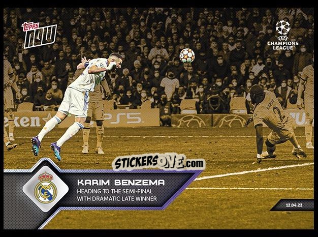 Sticker Karim Benzema - Now UEFA Champions League 2022-2023 - Second Part
 n. 137g - Topps