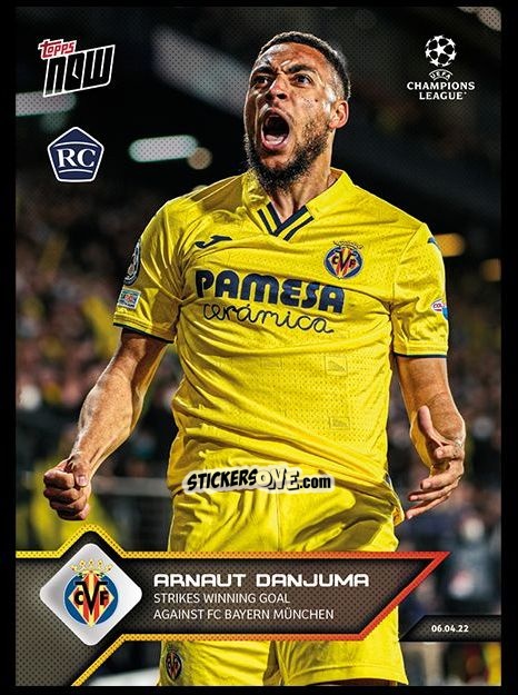 Sticker Arnaut Danjuma - Now UEFA Champions League 2022-2023 - Second Part
 n. 135 - Topps