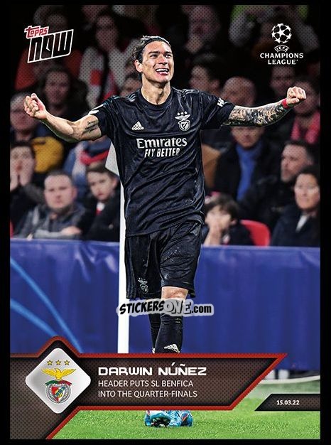 Sticker Darwin Nunez - Now UEFA Champions League 2022-2023 - Second Part
 n. 127 - Topps