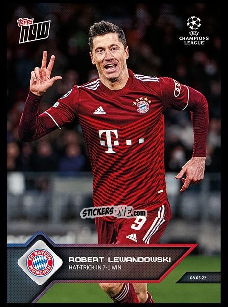 Sticker Robert Lewandowski - Now UEFA Champions League 2022-2023 - Second Part
 n. 119 - Topps