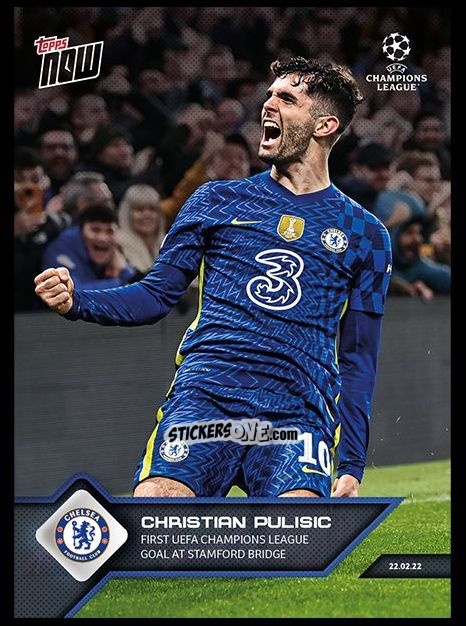 Sticker Christian Pulisic - Now UEFA Champions League 2022-2023 - Second Part
 n. 115 - Topps