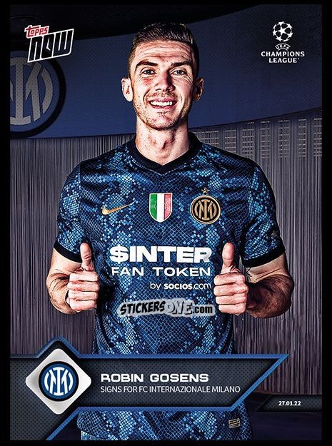 Sticker Robin Gosens - Now UEFA Champions League 2022-2023 - Second Part
 n. 103 - Topps