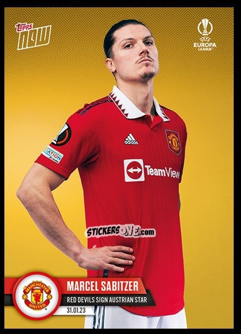 Sticker Marcel Sabitzer - Now UEFA Champions League 2022-2023 - Second Part
 n. 23ELg - Topps