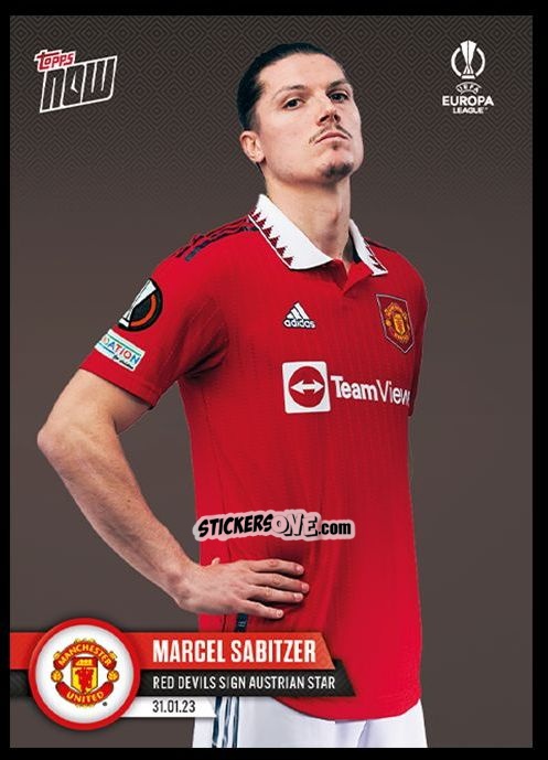 Sticker Marcel Sabitzer - Now UEFA Champions League 2022-2023 - Second Part
 n. 23ELa - Topps