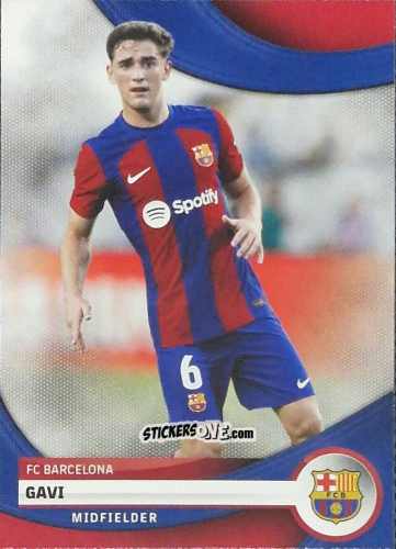 Figurina Gavi - FC Barcelona 2023-2024 Team Set
 n. 13 - Topps