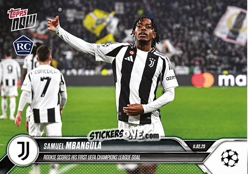 Sticker Samuel Mbangula - Now UEFA Champions League 2024-2025
 n. 96 - Topps