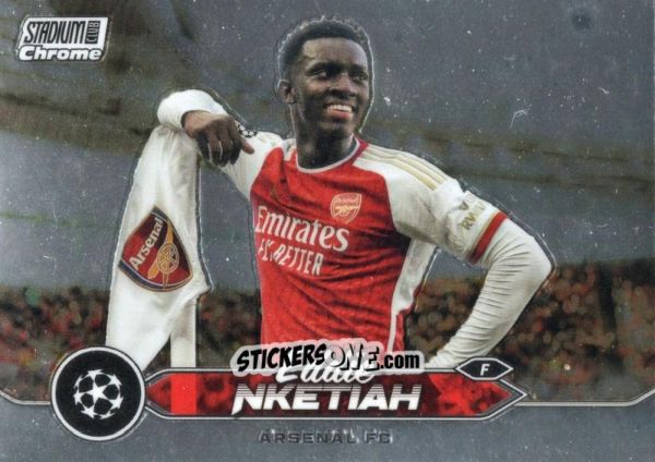 Sticker Eddie Nketiah - Stadium Club Chrome UEFA Club Competitions 2023-2024
 n. 2 - Topps