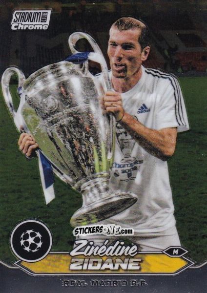 Figurina Zinedine Zidane - Stadium Club Chrome UEFA Club Competitions 2023-2024
 n. 5 - Topps