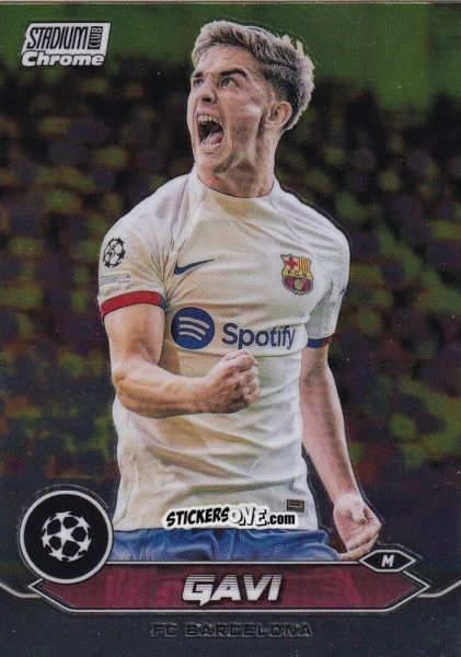 Sticker Gavi - Stadium Club Chrome UEFA Club Competitions 2023-2024
 n. 6 - Topps