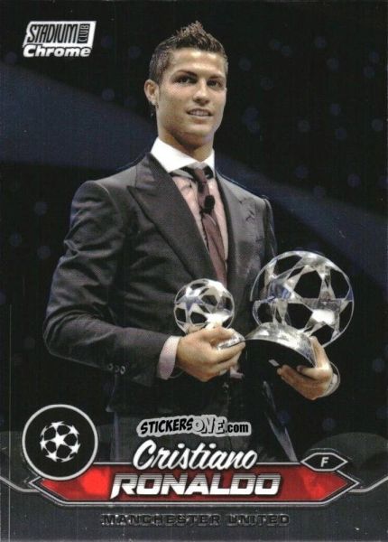 Figurina Cristiano Ronaldo - Stadium Club Chrome UEFA Club Competitions 2023-2024
 n. 7 - Topps