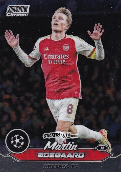 Sticker Martin Odegaard - Stadium Club Chrome UEFA Club Competitions 2023-2024
 n. 8 - Topps