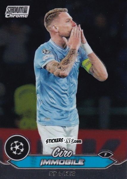 Sticker Ciro Immobile - Stadium Club Chrome UEFA Club Competitions 2023-2024
 n. 17 - Topps