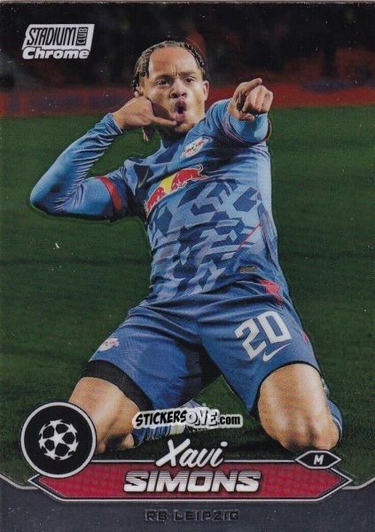 Cromo Xavi Simons - Stadium Club Chrome UEFA Club Competitions 2023-2024
 n. 20 - Topps