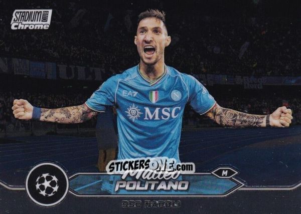 Cromo Matteo Politano - Stadium Club Chrome UEFA Club Competitions 2023-2024
 n. 21 - Topps