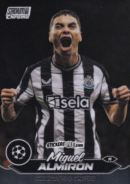 Sticker Miguel Almiron - Stadium Club Chrome UEFA Club Competitions 2023-2024
 n. 24 - Topps