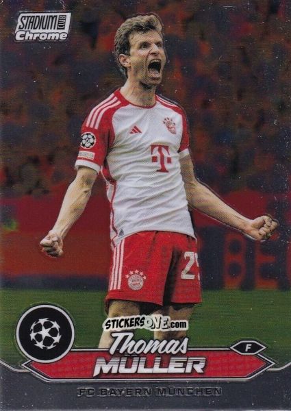 Sticker Thomas Muller - Stadium Club Chrome UEFA Club Competitions 2023-2024
 n. 25 - Topps