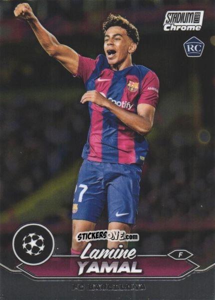 Sticker Lamine Yamal - Stadium Club Chrome UEFA Club Competitions 2023-2024
 n. 27 - Topps