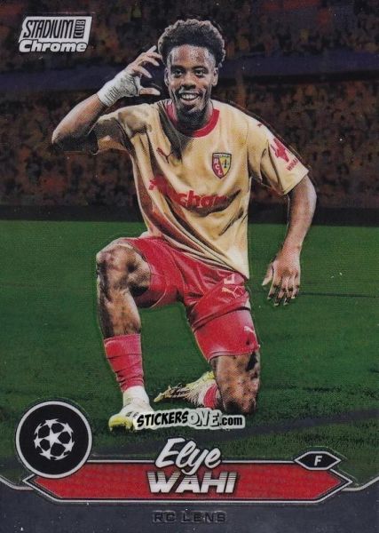Sticker Elye Wahi - Stadium Club Chrome UEFA Club Competitions 2023-2024
 n. 37 - Topps