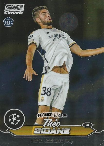 Sticker Theo Zidane - Stadium Club Chrome UEFA Club Competitions 2023-2024
 n. 38 - Topps
