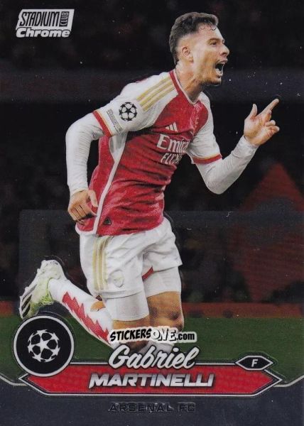Sticker Gabriel Martinelli - Stadium Club Chrome UEFA Club Competitions 2023-2024
 n. 41 - Topps