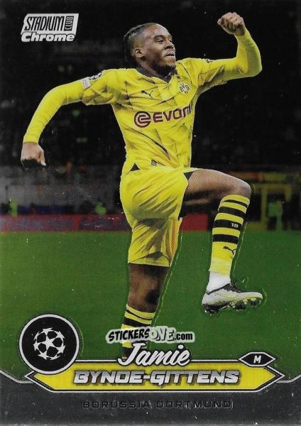 Sticker Jamie Bynoe-Gittens - Stadium Club Chrome UEFA Club Competitions 2023-2024
 n. 43 - Topps