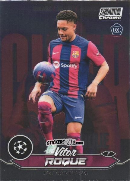 Sticker Vitor Roque - Stadium Club Chrome UEFA Club Competitions 2023-2024
 n. 48 - Topps