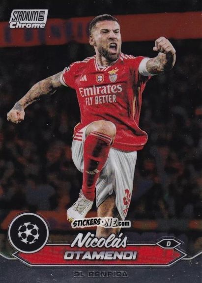 Sticker NicolAs Otamendi - Stadium Club Chrome UEFA Club Competitions 2023-2024
 n. 53 - Topps