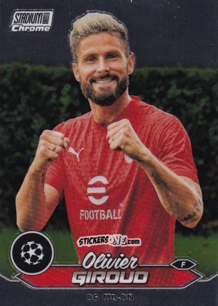 Cromo Olivier Giroud - Stadium Club Chrome UEFA Club Competitions 2023-2024
 n. 58 - Topps