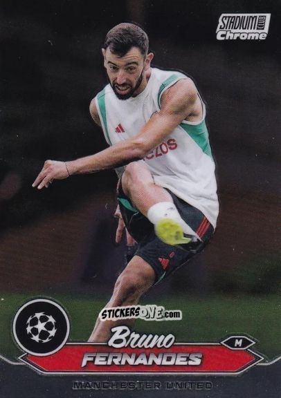 Sticker Bruno Fernandes - Stadium Club Chrome UEFA Club Competitions 2023-2024
 n. 63 - Topps