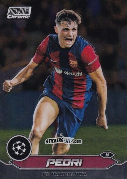 Cromo Pedri - Stadium Club Chrome UEFA Club Competitions 2023-2024
 n. 74 - Topps